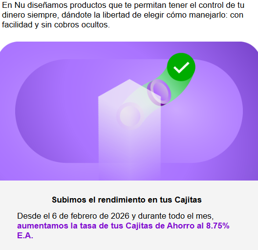 Subimos el rendimiento en tus Cajitas 10.50%