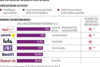 rentabilidades NU y Lulo, diciembre de 2024